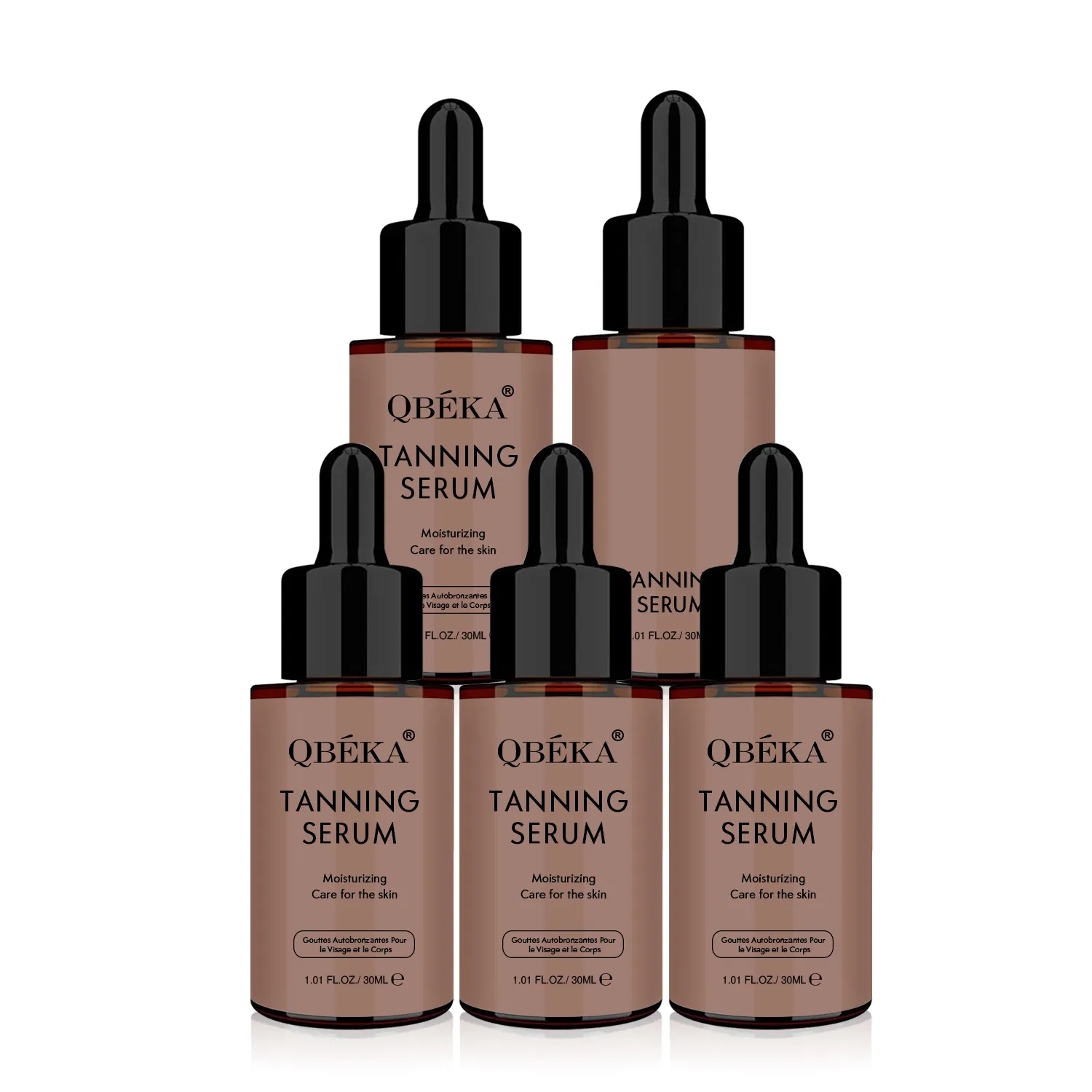 Qbeka Tanning Serum Instant Glow Sun-Kissed Look Streak-Free Hydrating Formula Skin-Nourishing Natural Bronze