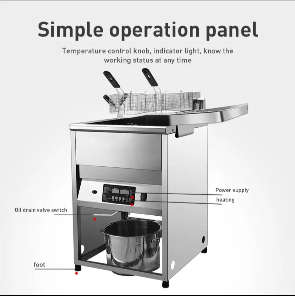 Industrial-Grade Electric Deep Fryer for Chips and Fries Production