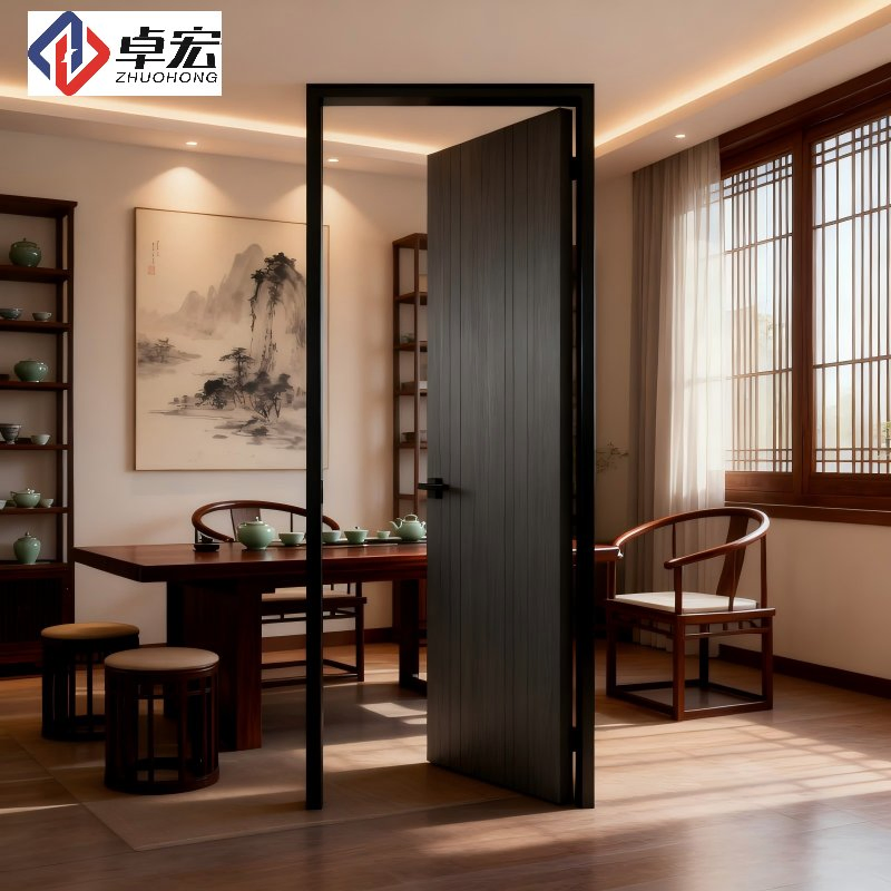 Durable Steel Frame Wooden Door Building Residential Supplier