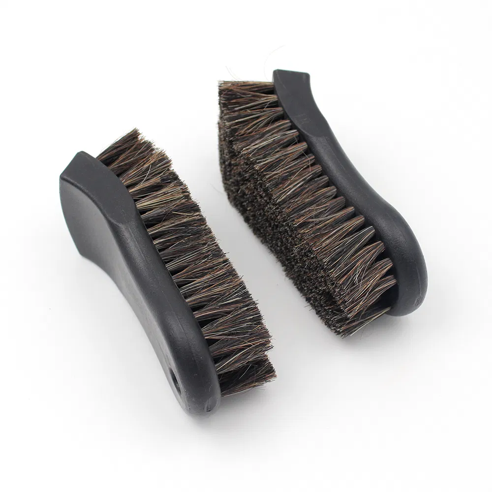 Multi-Function Long Tough Gentle Bristle Horse Hair Brush for Sensitive Sealed Leather and Car Cleaning