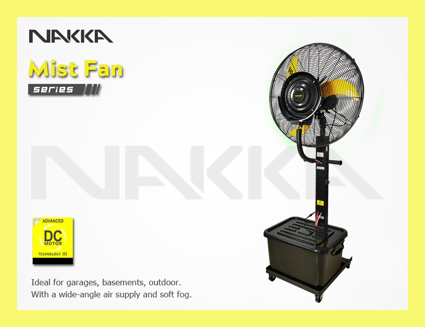 Electric Industrial Outdoor Misting Cooling 26 30" Mist Fan