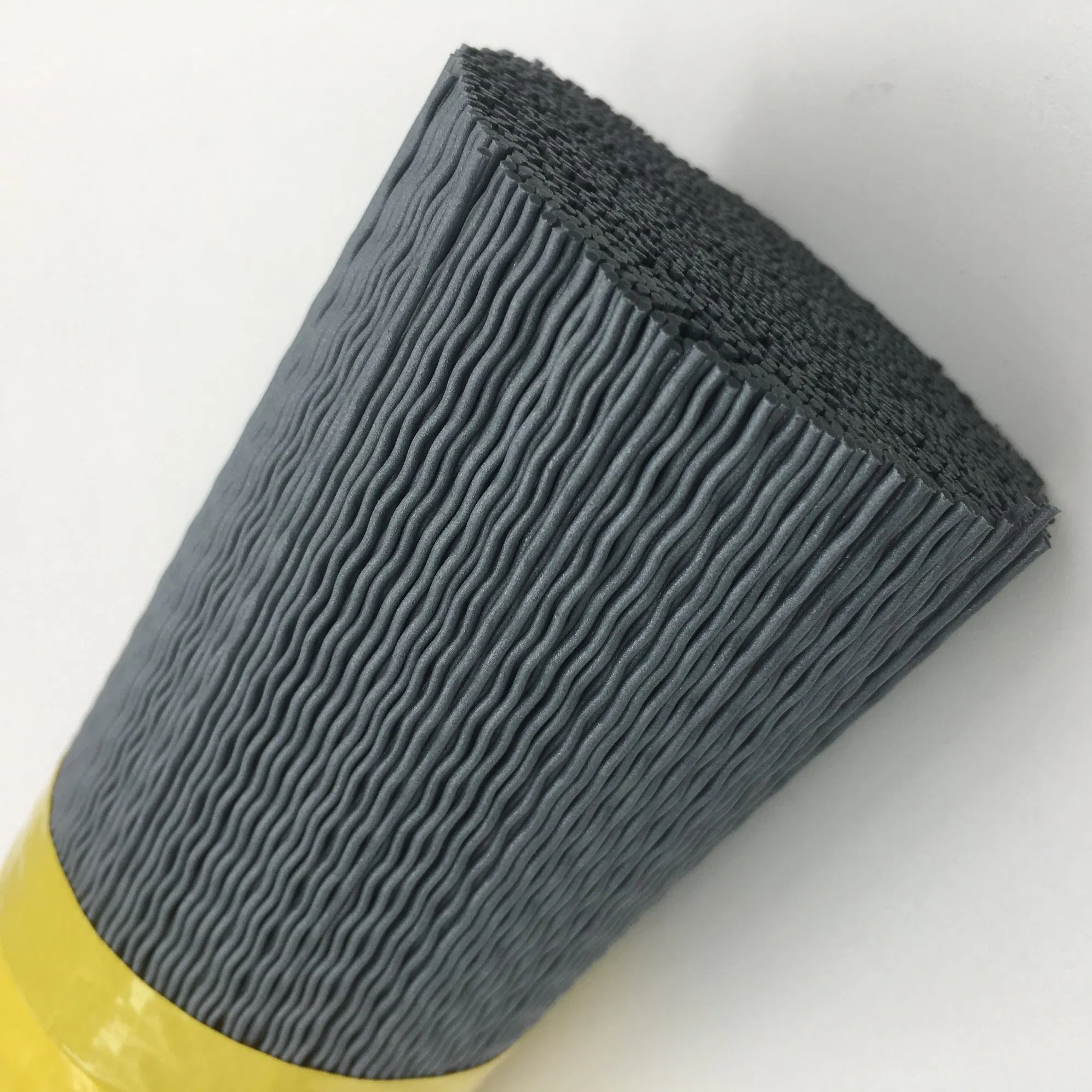 Textile Industry Sueding Roller PA612 Sic Silicon Carbide Grit 320# 0.75mm Wavy Crimped Abrasive Brush Filament
