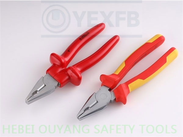VDE 1000V 8" Insulated Dipped Combination Pliers, IEC/En60900