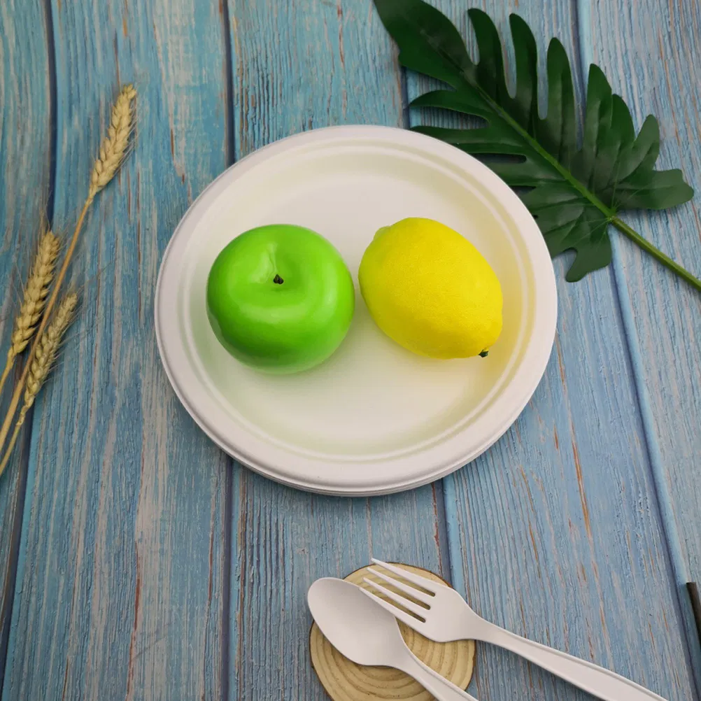 Good Quality Disposable Practical Paper Tray Round Plate Serving Tray