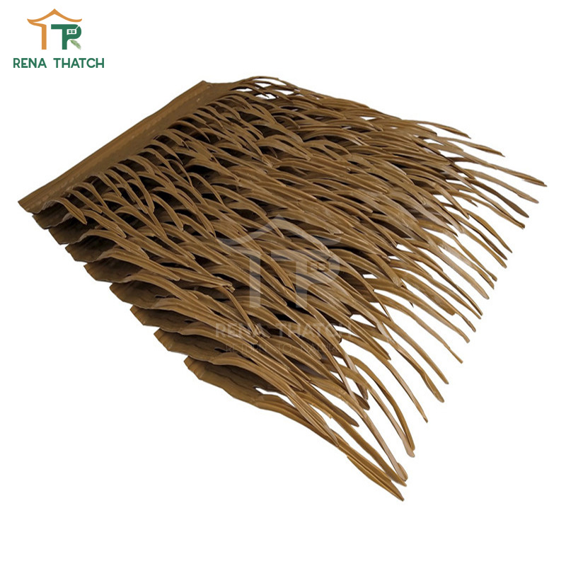 Eco-Friendly Plastic Artificial Thatch Synthetic Palm Fiber Palm for Decoration