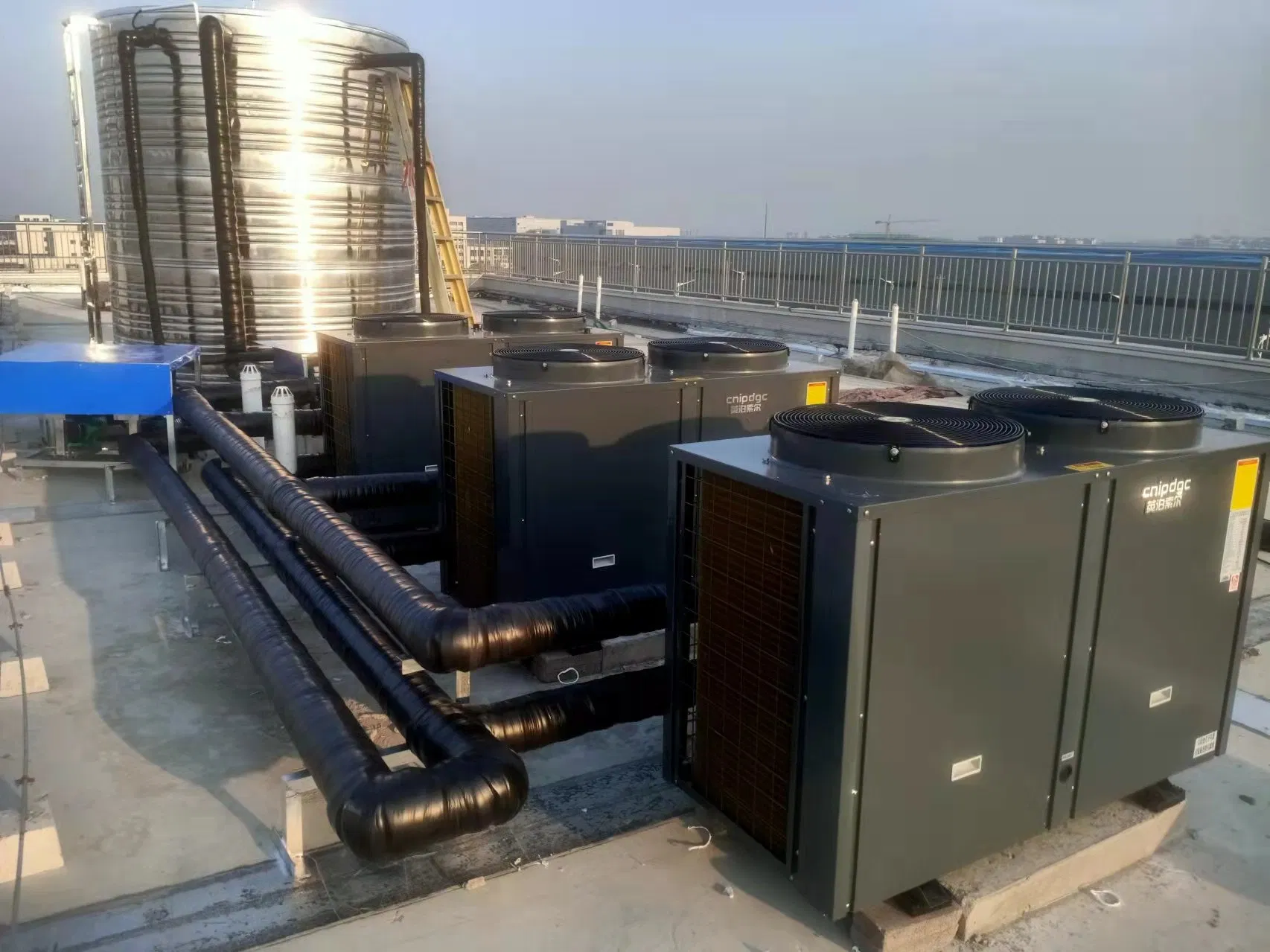 Imposol High Cop Air to Water Heat Pumps 15-120kw R410A Refrirant Hotel School Hospital Commercial Water Supply Water Heater