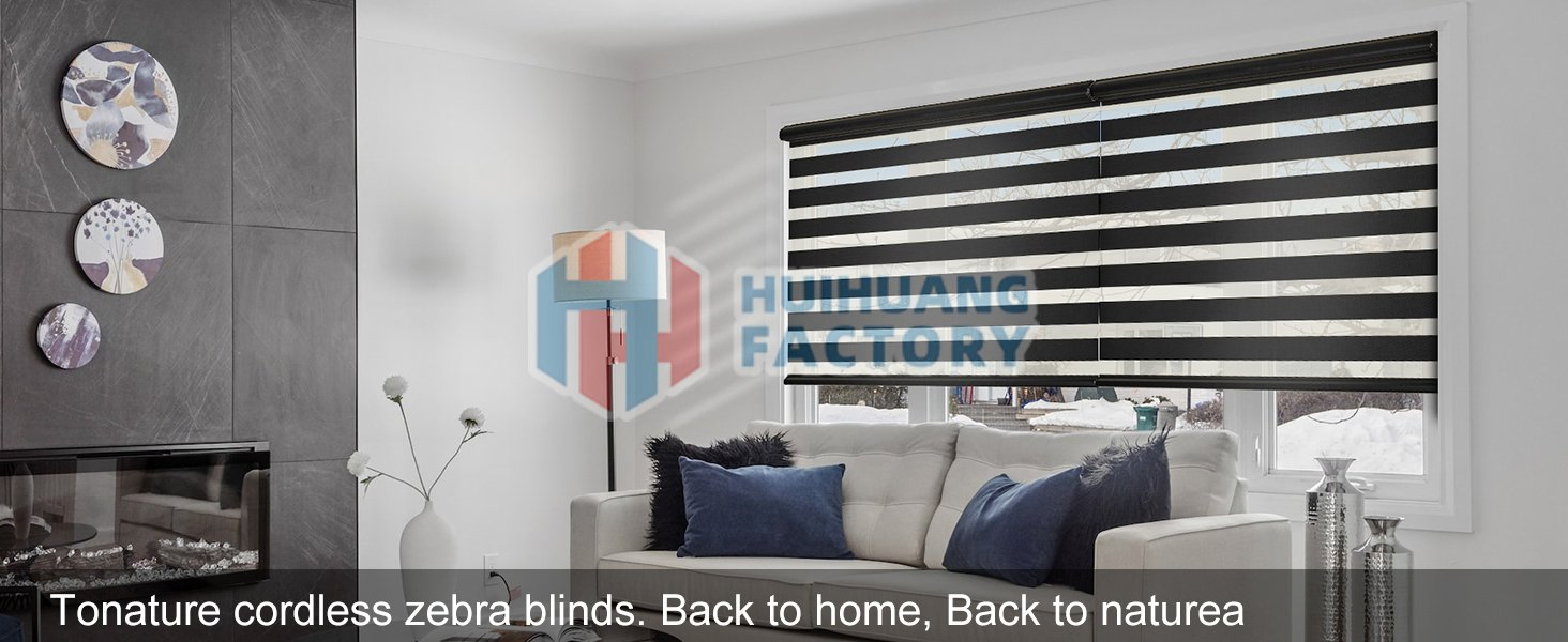Factory Directly-Sale Electrically Controlled Zebra Blinds for Home or Office