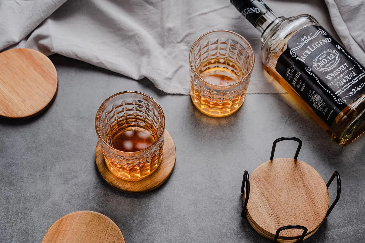 Wooden Dinnerware Bamboo Coaster Set for Cup and Pot