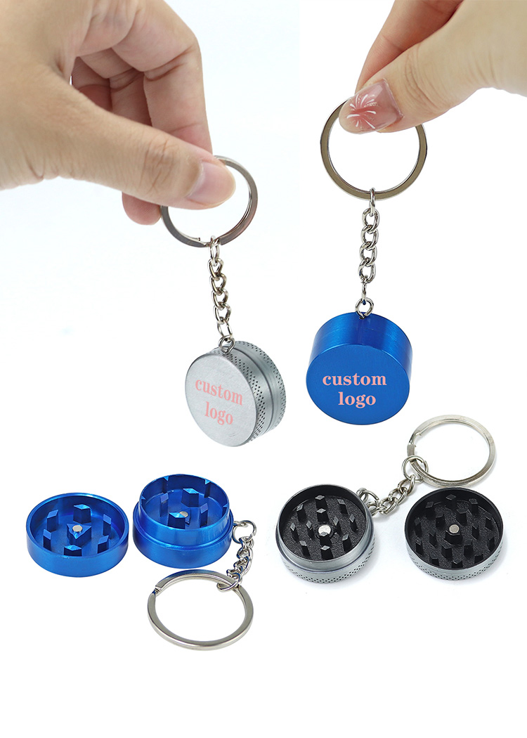 Mix Color Keychain Grinder Procket Flower Grinder