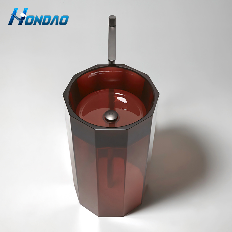 Зеленая раковина из смолы, напольная