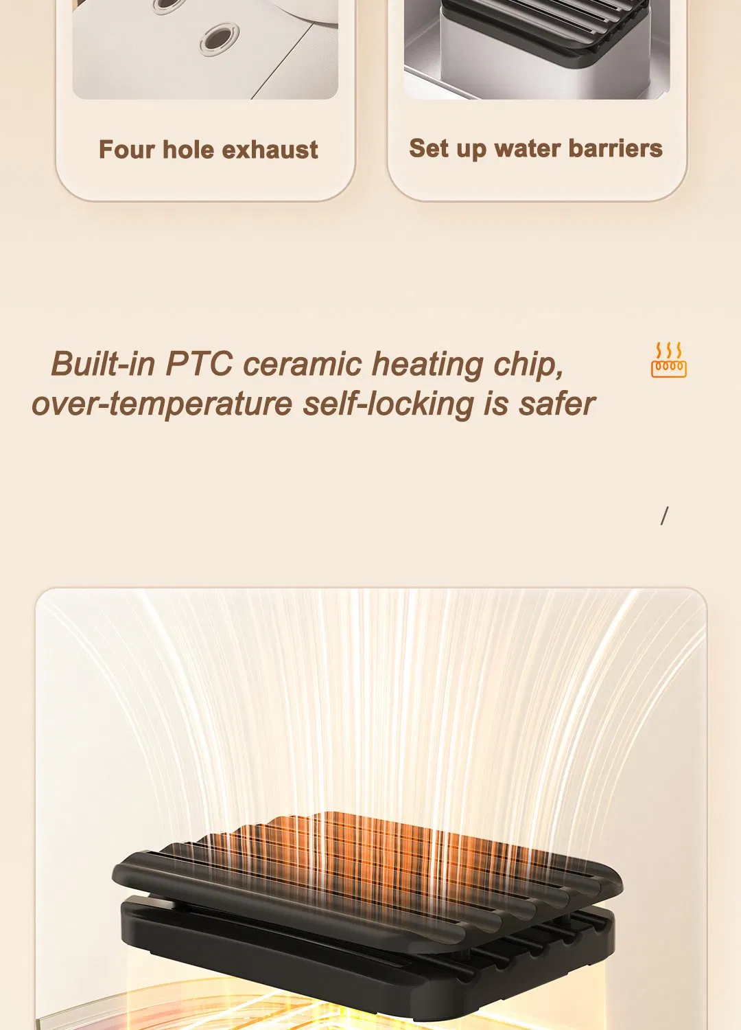 Small Home Appliance Bearing Quick Drying Touch Screen Control Portable Clothes Dryer