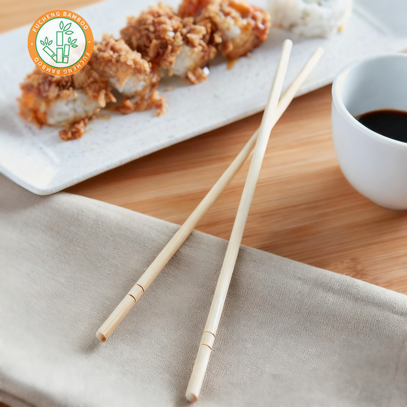Round Bamboo Disposable Chopsticks Sushi Bamboo Chopsticks 20cm in Bulk Chinese Style Chopsticks for Restaurant