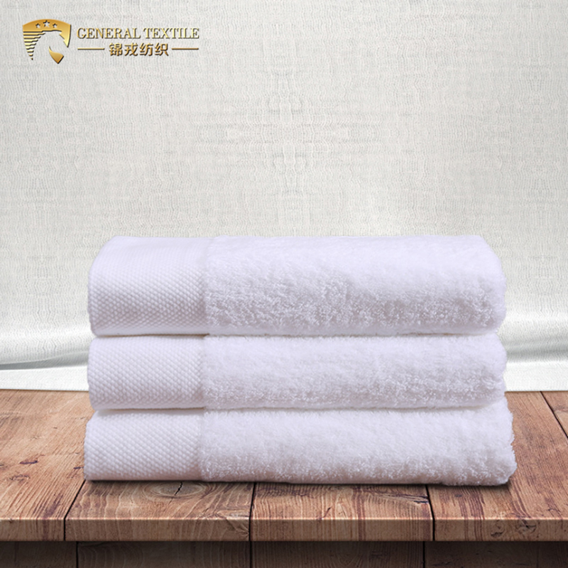 100% Cotton Plain Diamond Band SPA Hotel Gym Towel