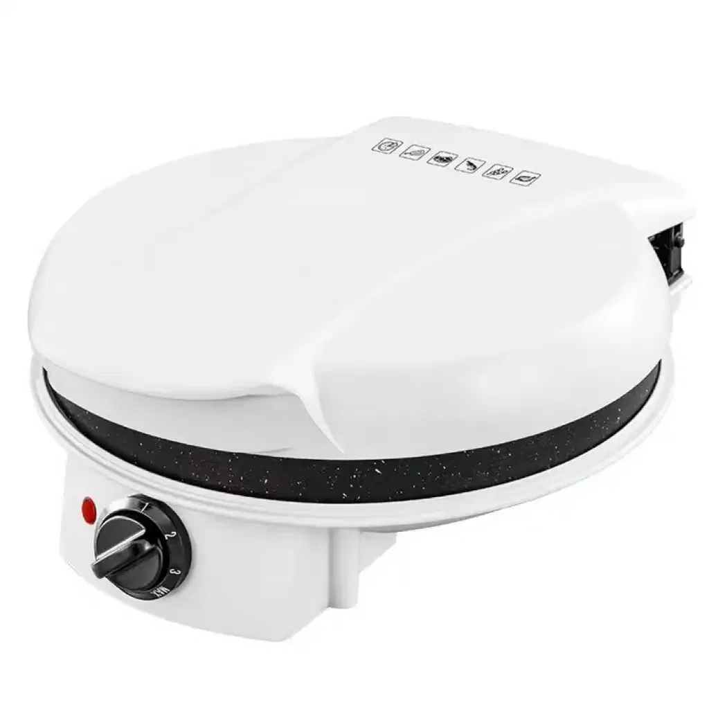 Grill and Griddle with Timer and Temperature Knob Pizza Maker