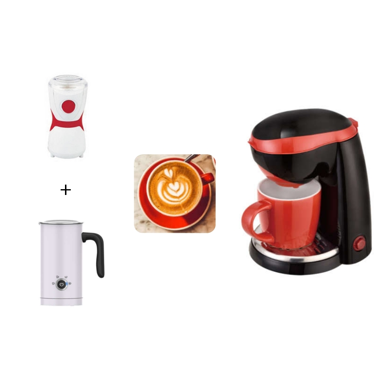Kitchenware Homemade One Cup Coffee Maker with Hot Coffee Americano Espresso Cafe Powder Automatic Tea Coffee Maker