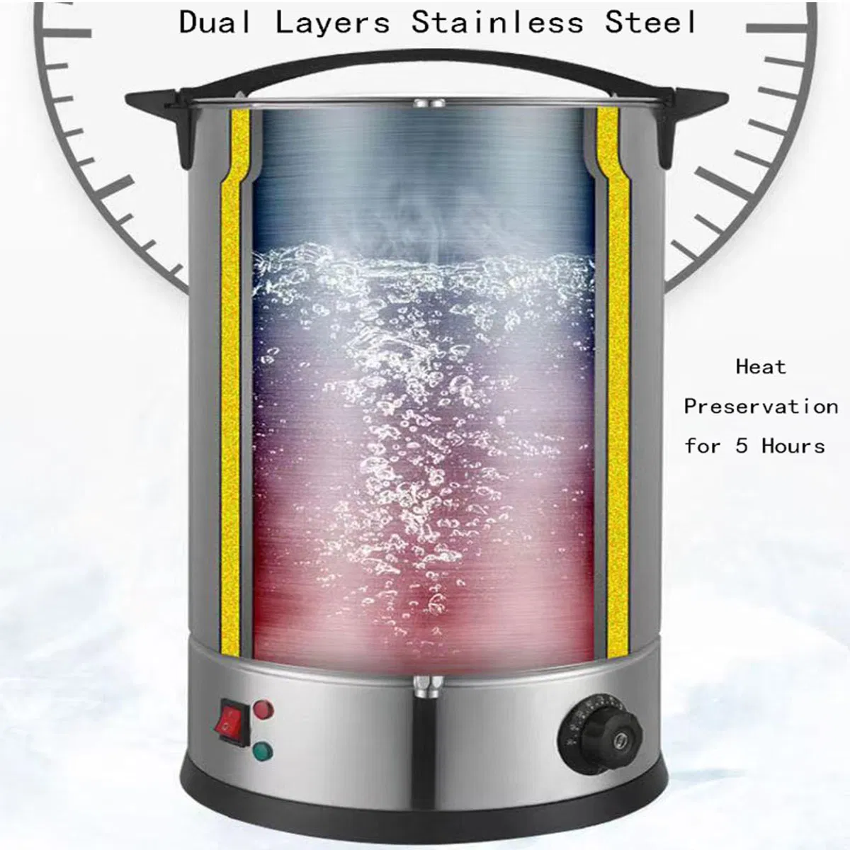 High Quality Home Household Best Stainless Steel Electric Coffee Percolator Maker Machine Kitchen Appliance