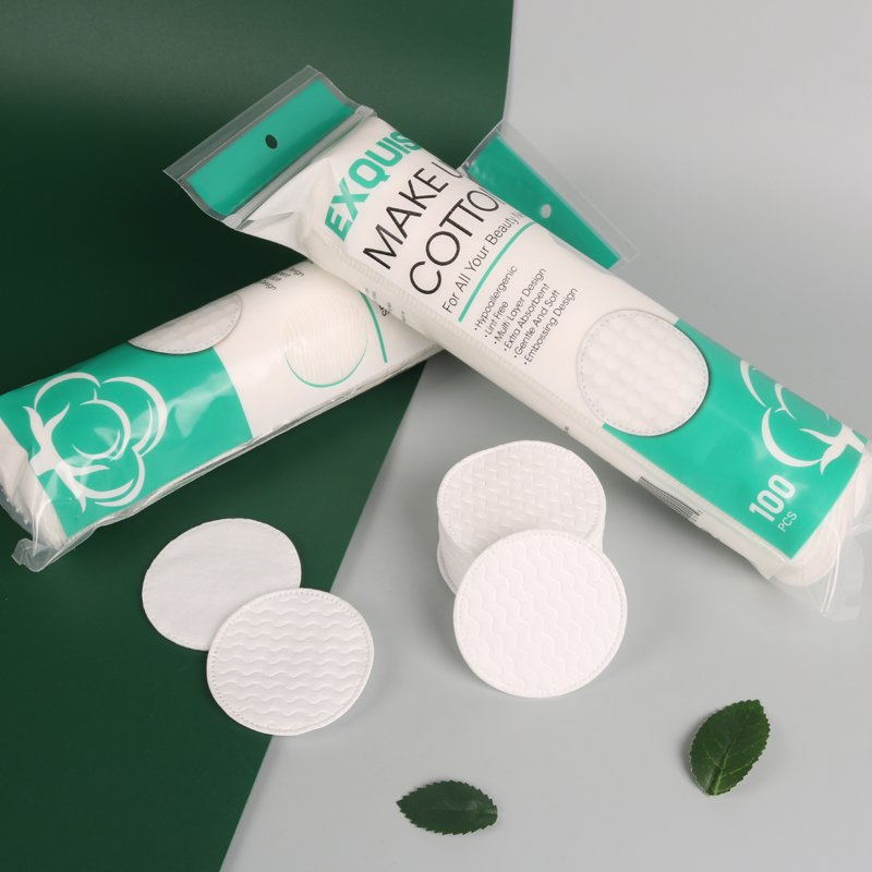 Supplier Free Sample Hot Selling Wavy 100PCS Round Cotton Pad