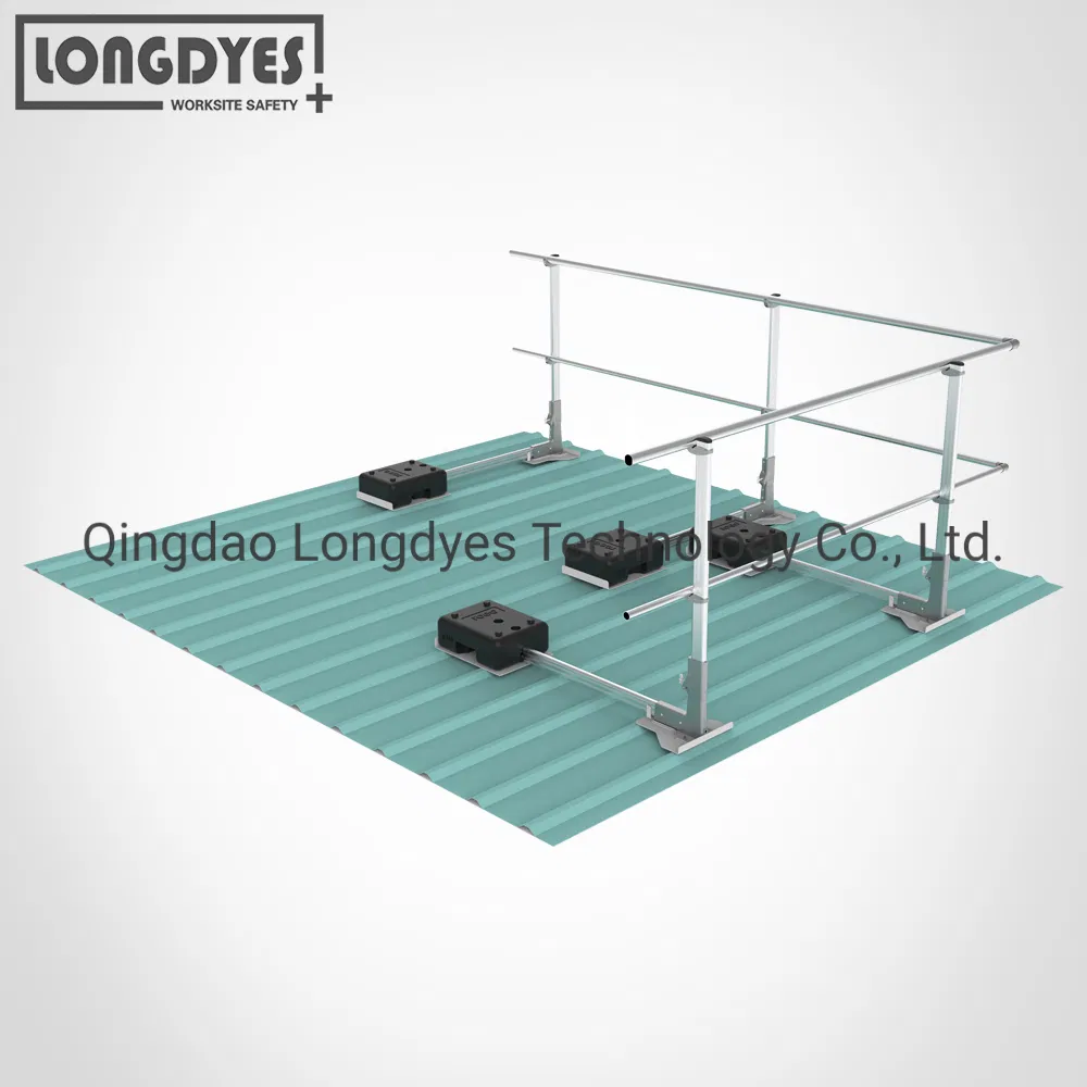 Aluminum Standing Seam Metal Roof Guardrail System