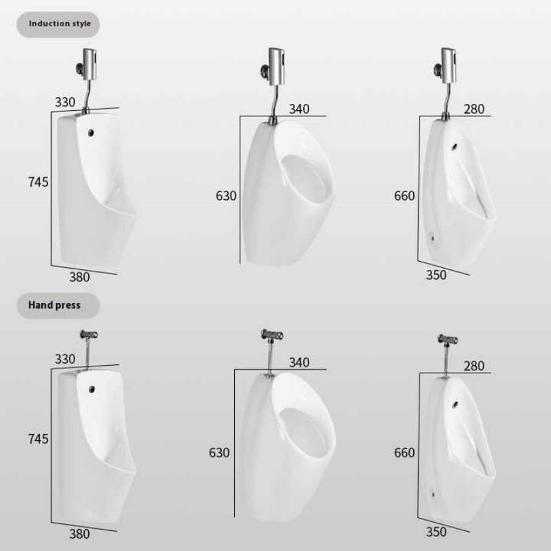 Public Corner Wall-Mounted Design Ceramic Wall-Mounted Urinal Modern Toilet Floor-Standing Urinal