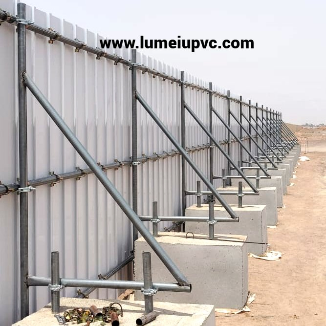 PVC Fencing Hoarding Panel Construction PVC Fence