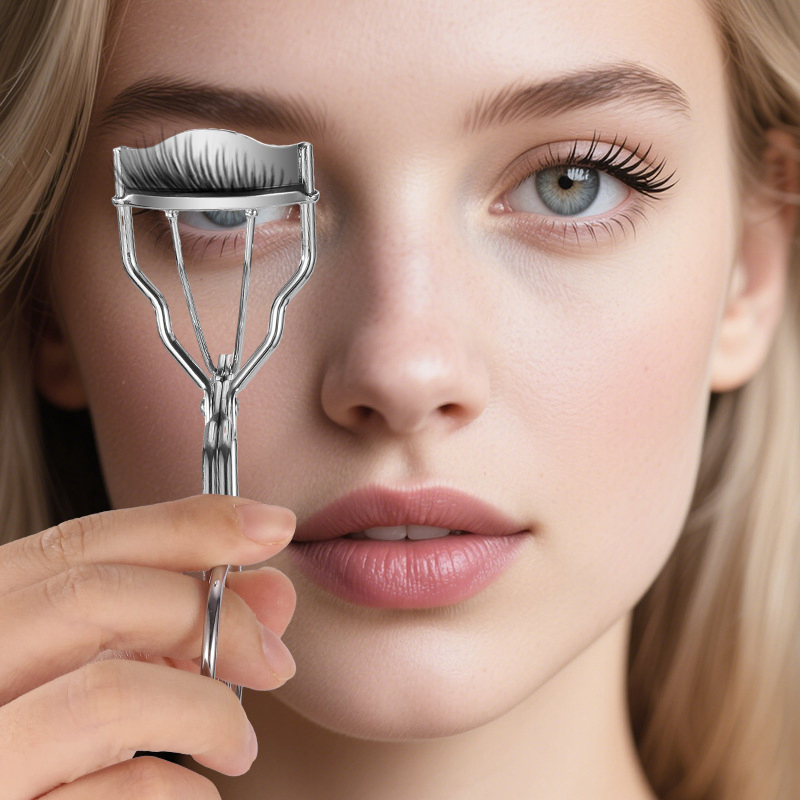Customized Safety Shield Pain-Free No-Pinch Mini Portable Stainless Steel Lash Eyelash Curler