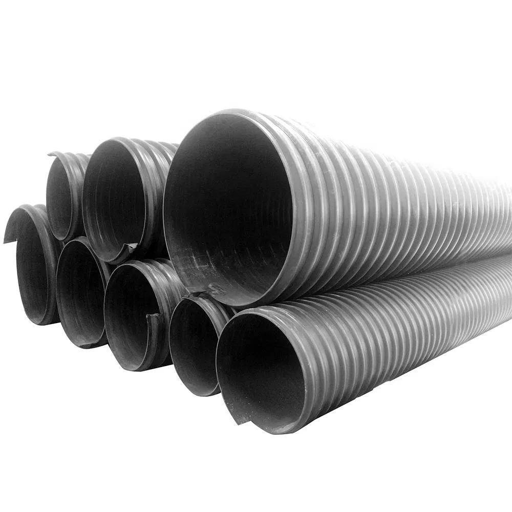 Двухслойная гофрированная труба HDPE с армированием стальной лентой