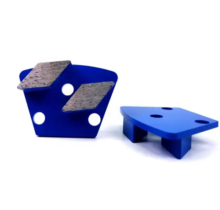 Double-Rhombus Bar Trapezoid Diamond Grinding Shoes for Universal Installing Floor Grinder