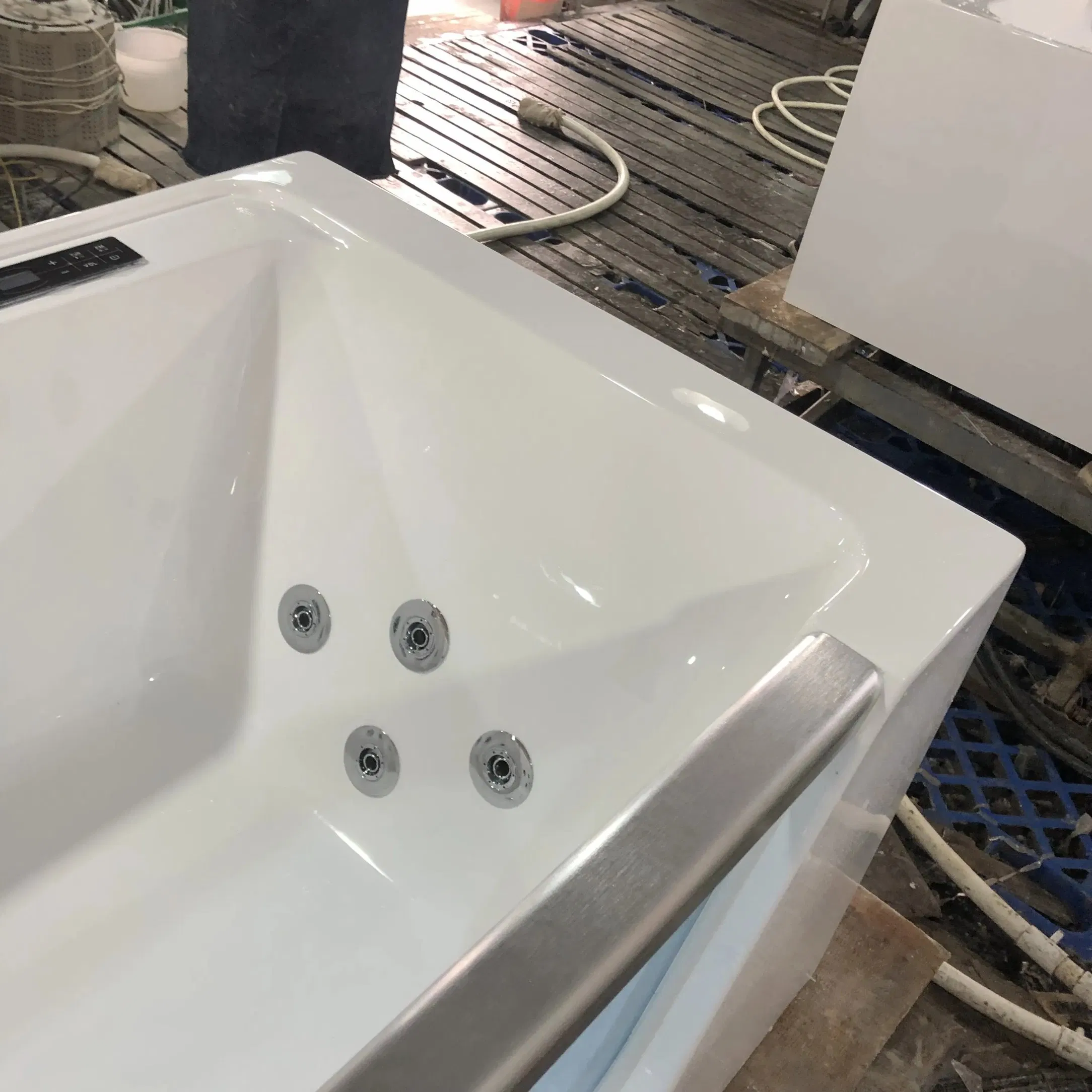 Acrylic Air Freestanding Hydro Massage Bathtubs Single Freestanding Bathtub with Massage