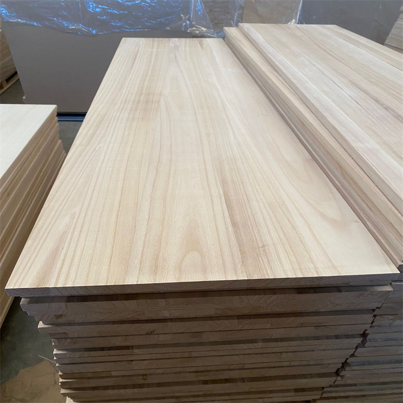 Paulownia Edge Glued Panels with Natural Color 22mm Thickness