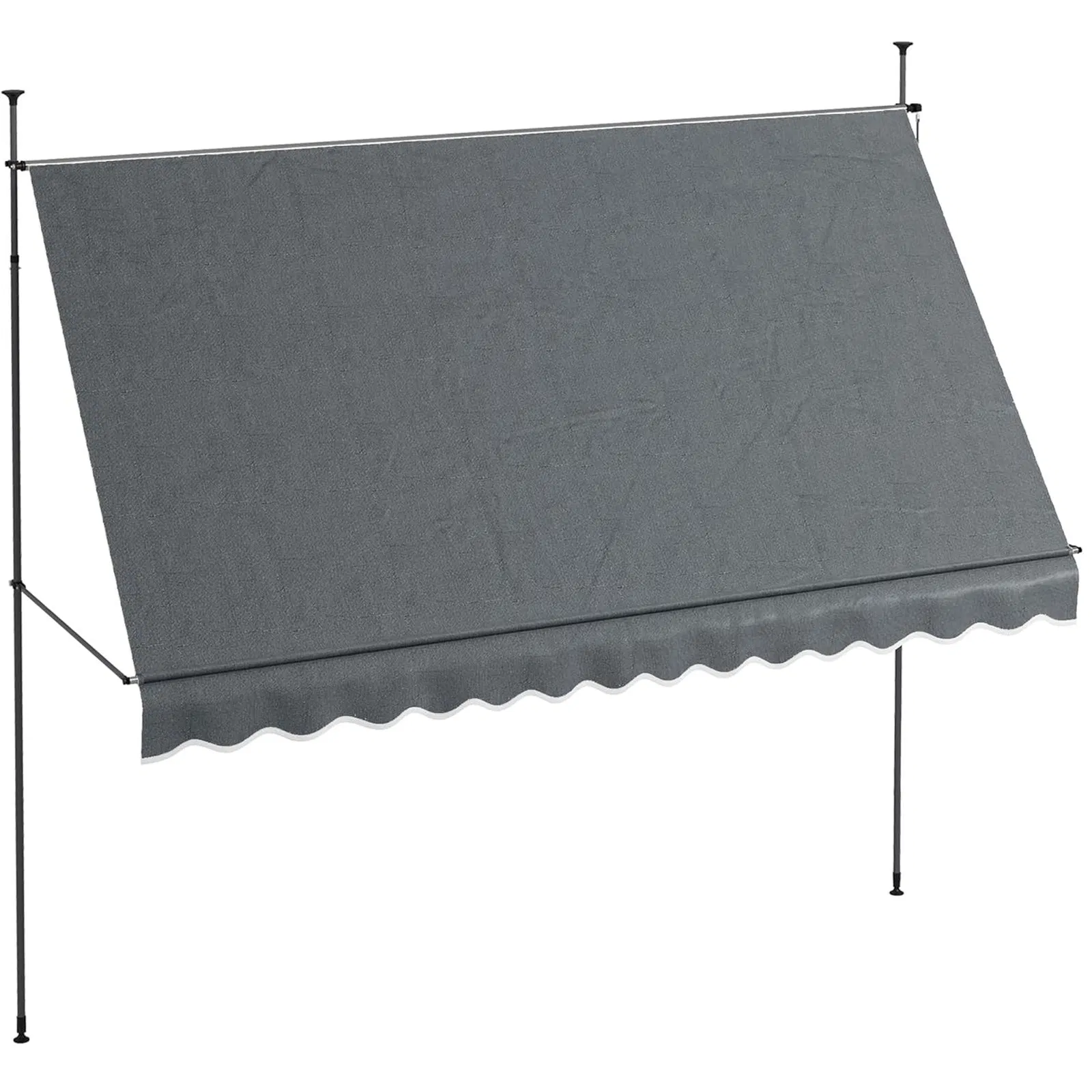 Manual Retractable Window Sun Shade Shelter for Patio Balcony Outdoor Aluminum Awning