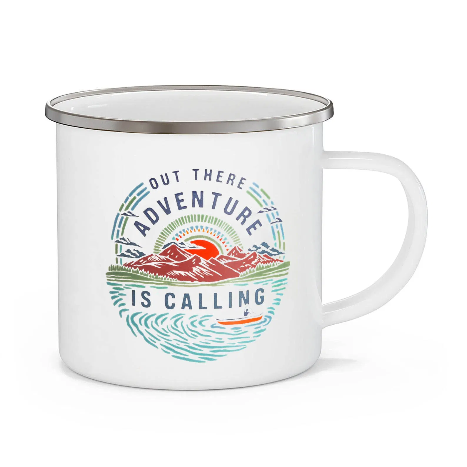 Colorful Custom Logo Metal Wholesale Enamel Camping Mug Enamel Cup 300ml 400ml Coffee Mug