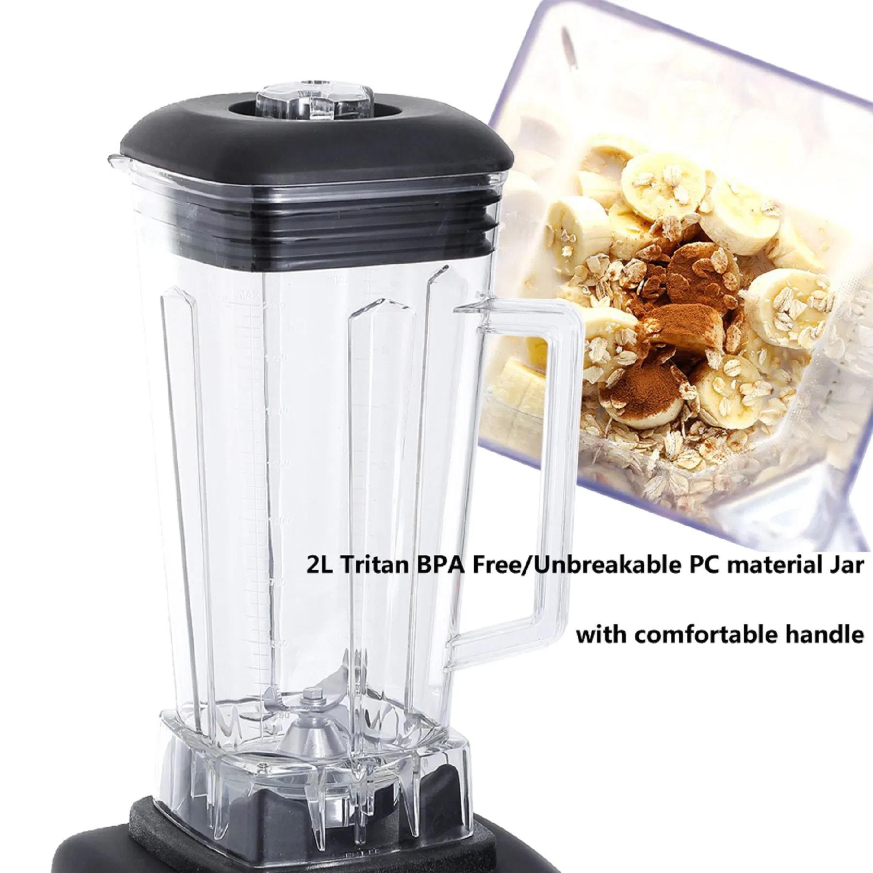 2L Commercial Blender Electric Food Blender Vegetable Juicer Ice Meat Grinder Soymilk Mixer