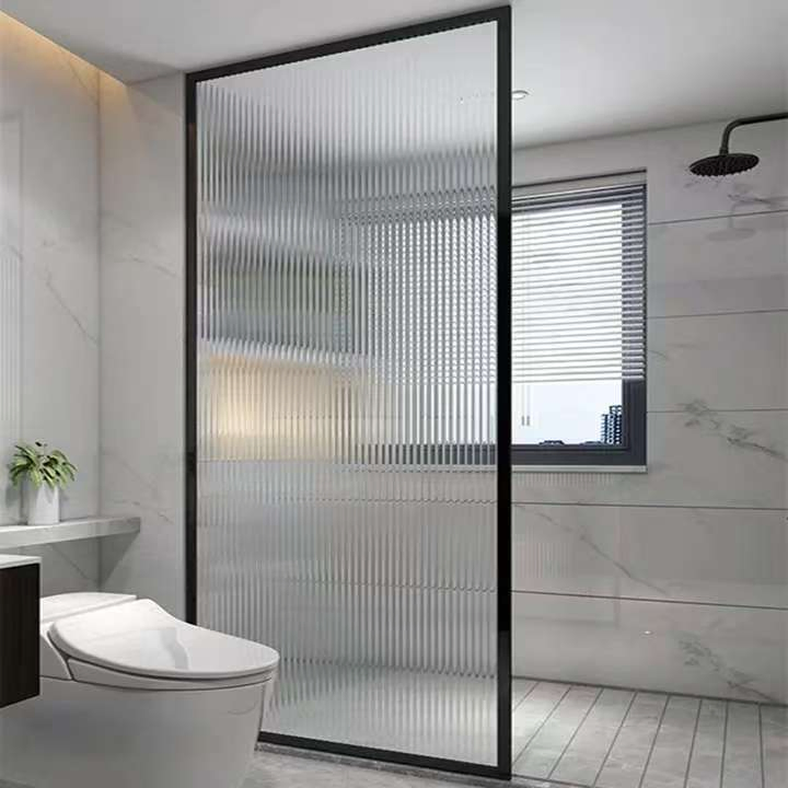 8mm 10mm 12mm Extra Clear Moru Patterned Glass Partitions