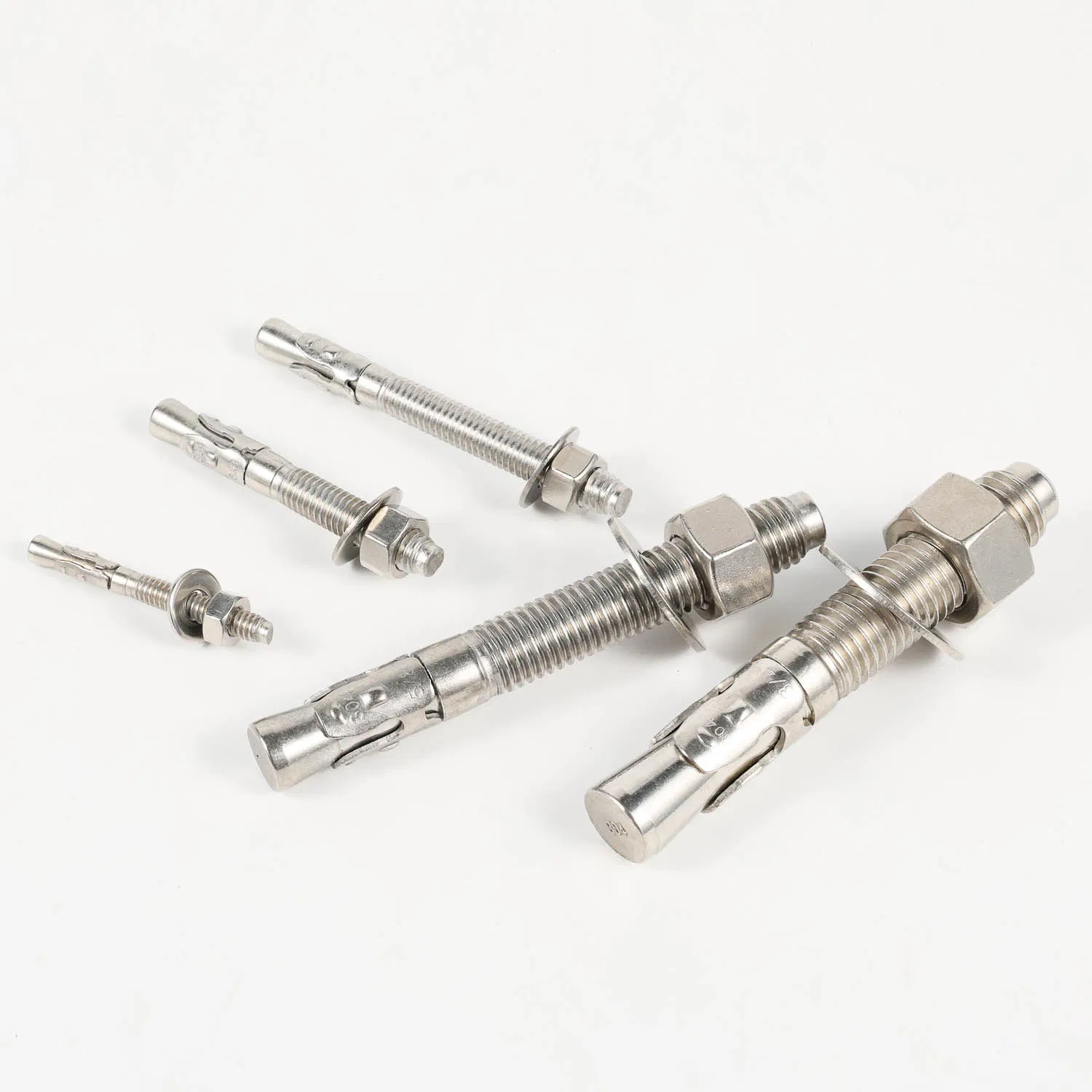 M6-M24 Surface Silver Fasteners Expansion Concrete Cement Wall Base Bracket Wedge Anchor