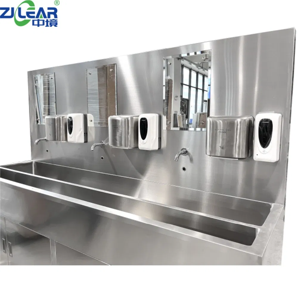 Specialized Ot Furniture Washbasin for Hospital and Lab Cleanroom System
