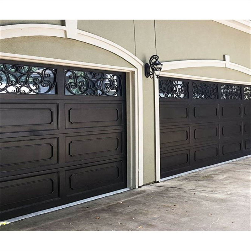 Modern Automatic Remote Electric Folding Wrought Iron Metal Entry Garage Door
