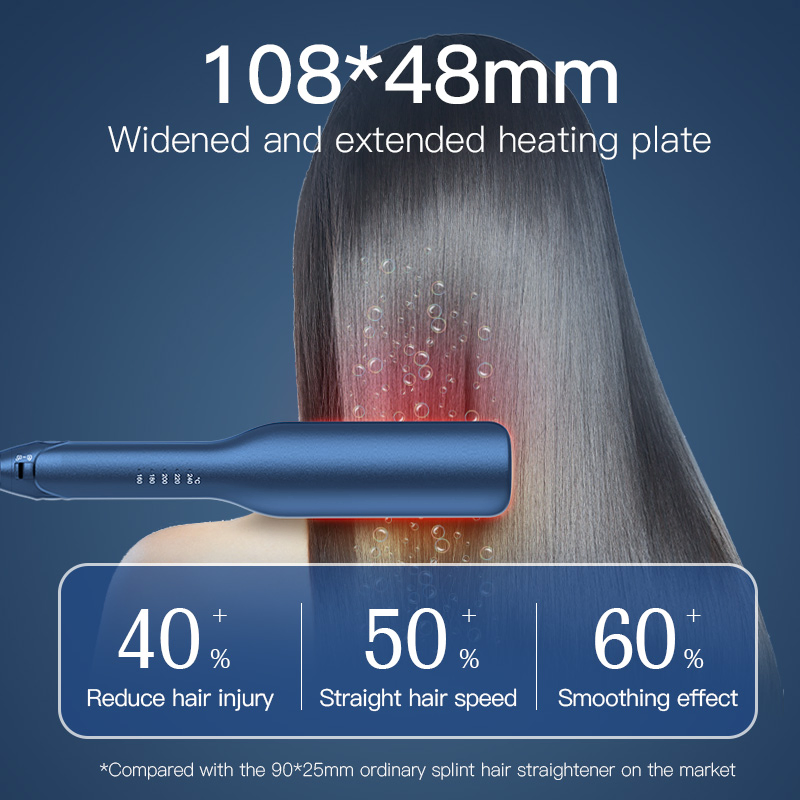 Ceramic Plate Titanium Professional Custom Straight Hair and Curling Iron Negative Ion Straightener for Hair Care and Nourishment
