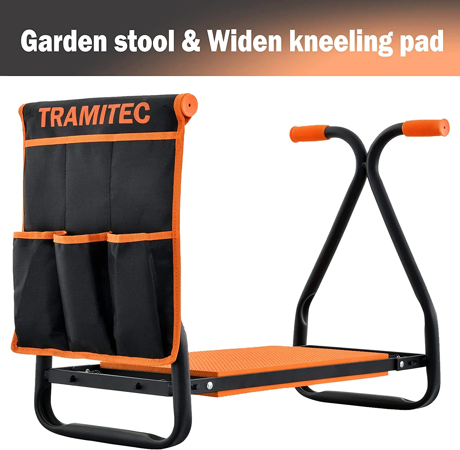 Garden Kneeler and Seat Foldable Garden Stool Kneeling Pad Garden Cart Tools