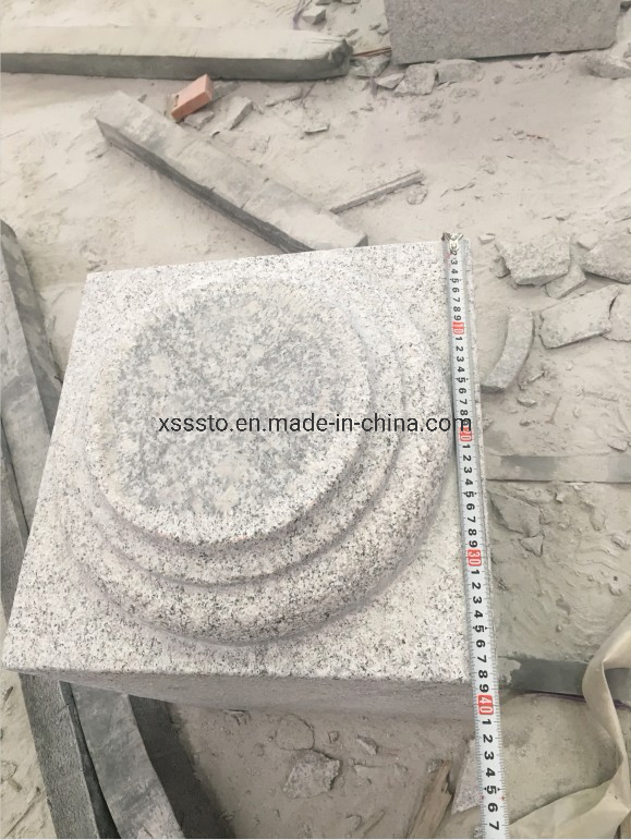 Natural Stone Bush-Hammered G602 Granite Post Caps