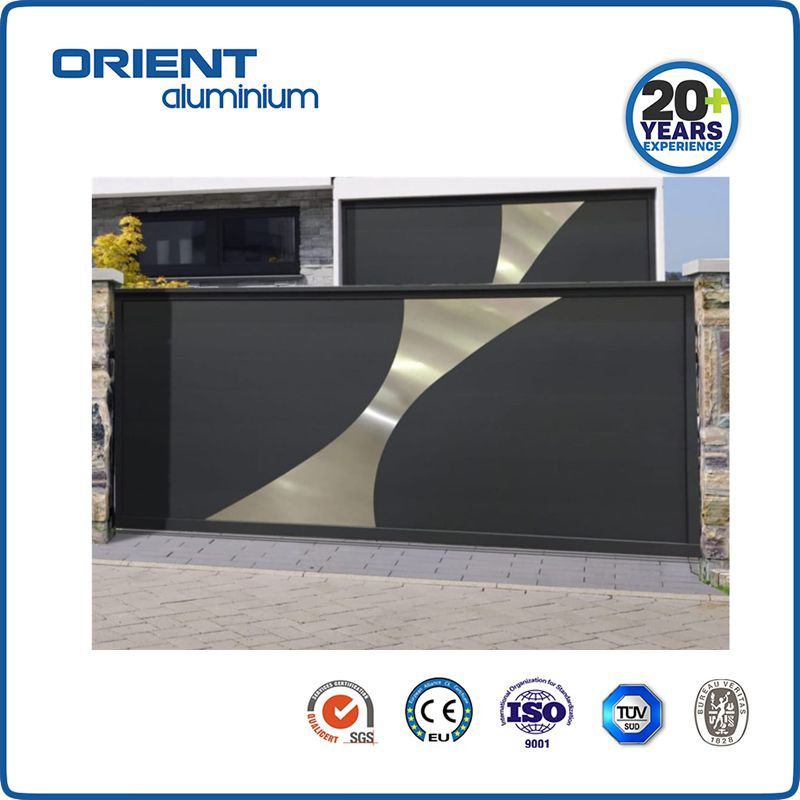 Aluminum Alloy Gate Main Price Aluminium Driveway Electric Sliding Laser Cutting Gate
