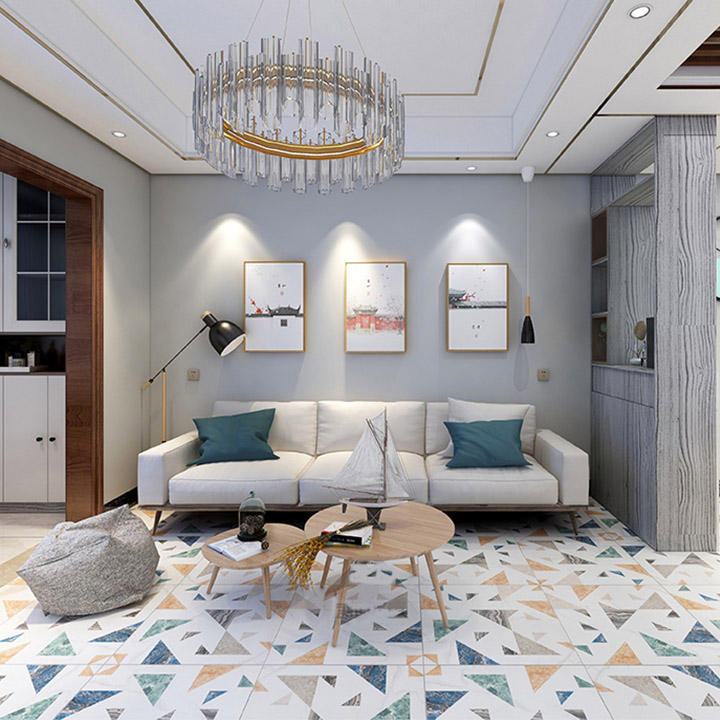 Finished Floor Slab Glazed Porcelain 600X600 Flooring Rustic Flower Matte Wall Tiles