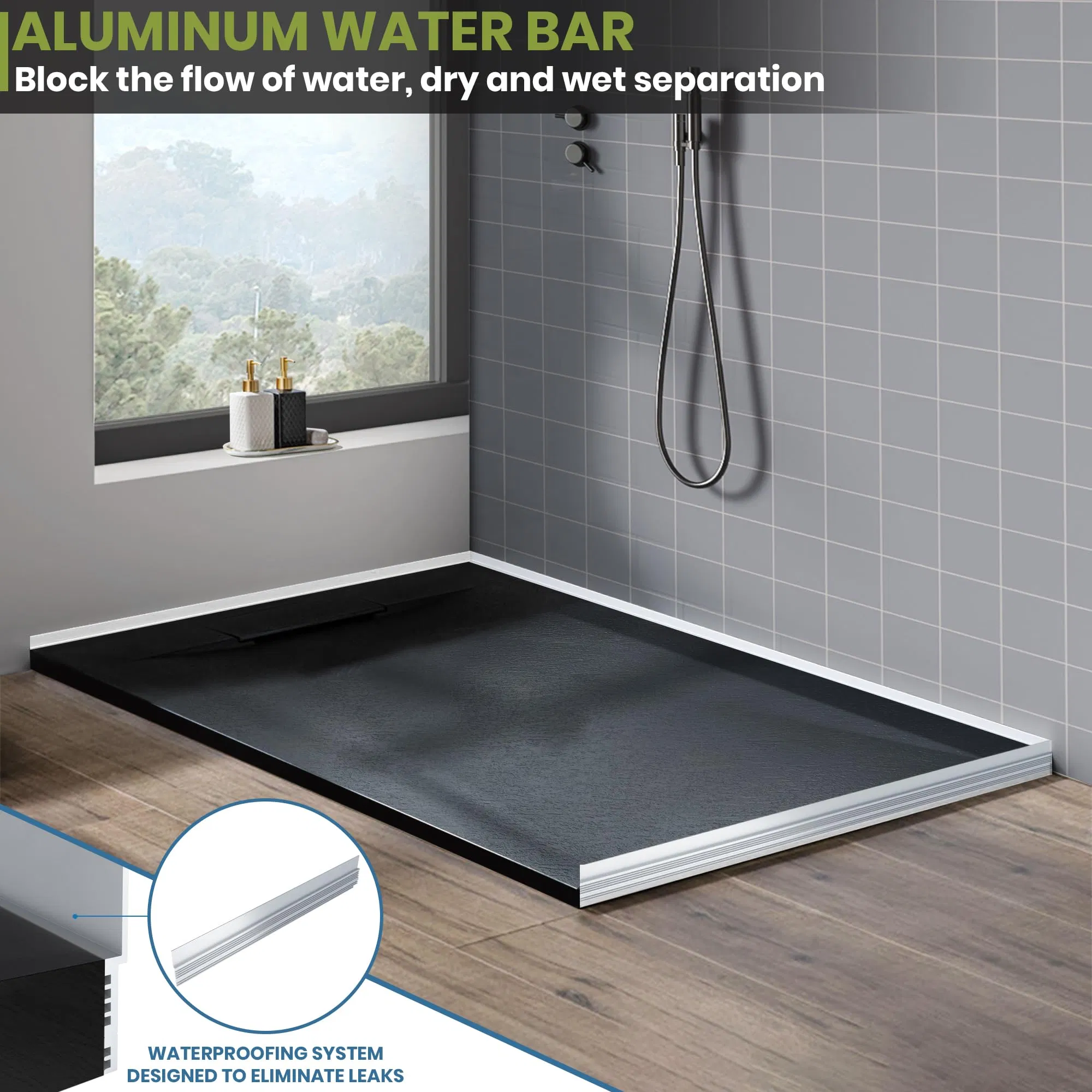 Compact Size Space Saving Small Portable Fiberglass SMC Bathroom Shower Tray