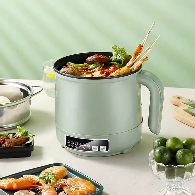 Home Appliance 1.7L Portable Electric Hot Pot Multi-Function Nonstick Cooker