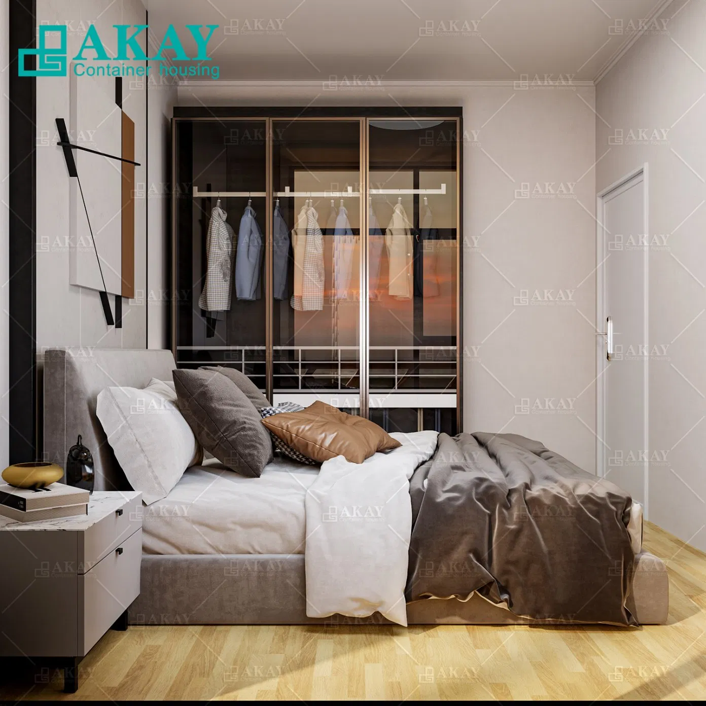 Container House Movable Prefabricated-Building House for Villa, Office, Public Toilet Container House