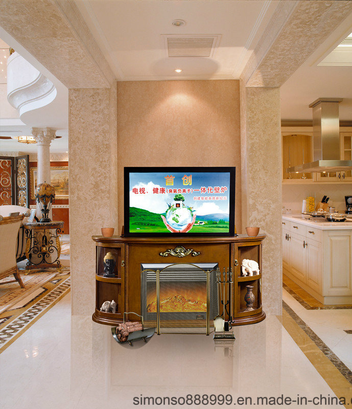 European Large Electric Fireplace TV Stand with APP Control