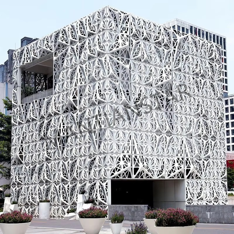 Perforated Mesh Architecture Decorative Metal Alloy Facade Plate Ceiling Aluminium Sheet