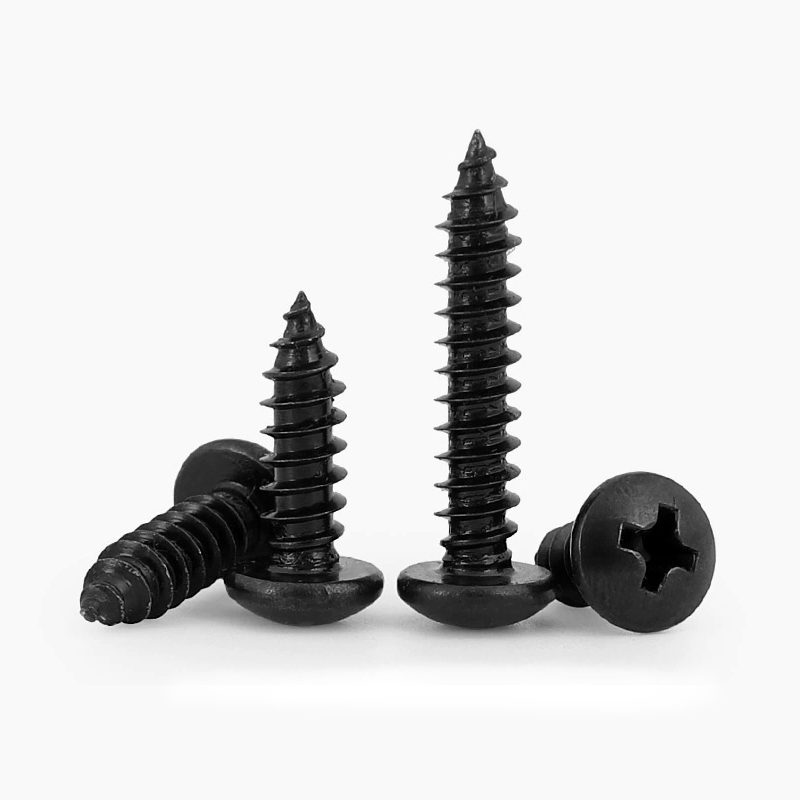 Carbon Steel Black Oxide Cross Button/Pan Head Metal Sheet Self-Tapping Screw