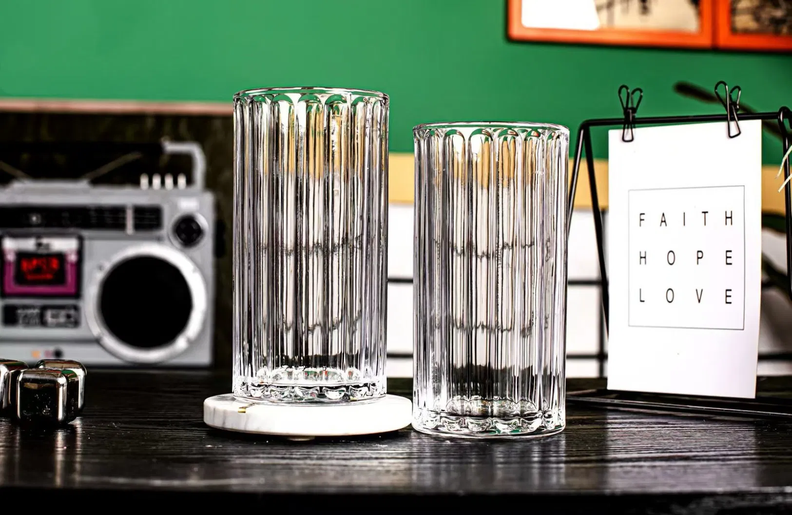 Стеклянная кружка с ручкой, 430 мл