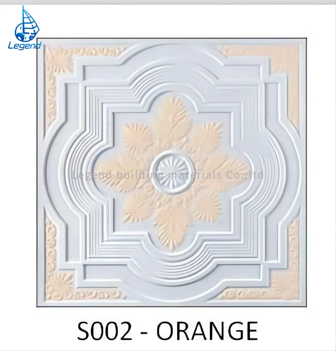 Institutional Buildings Construction Decoration Colorful Glassfiber Reinforced Gypsum Ceiling Tile