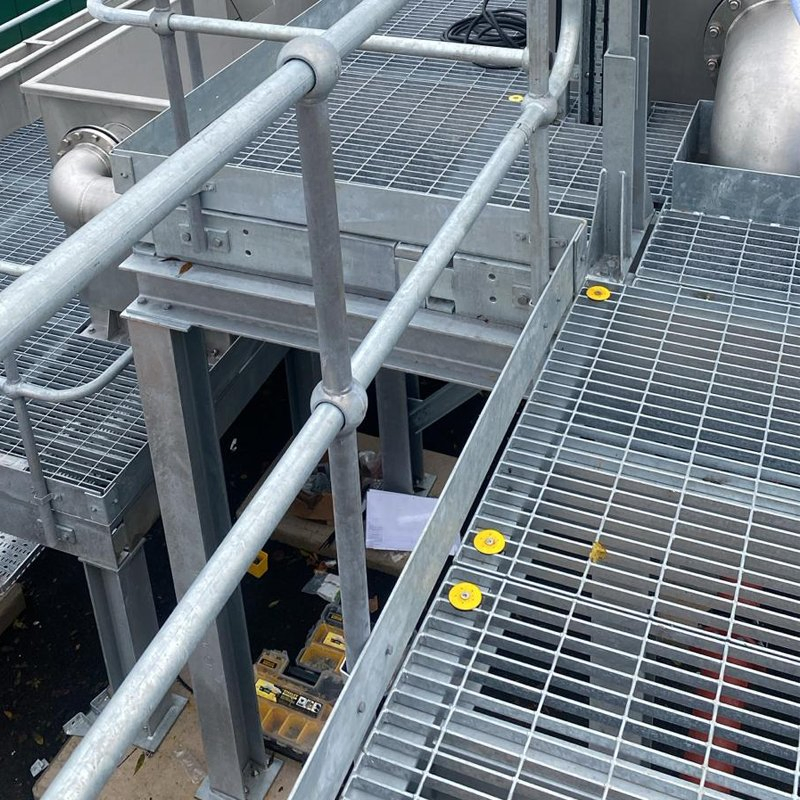 Industrial Stairs, Protective Handrails, Steel Grating Passages